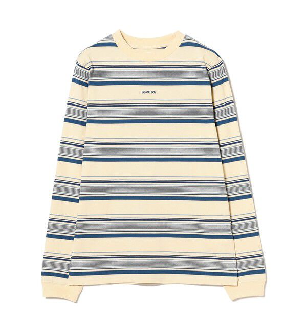 BEAMSBOY「ボーイ エンブロイダリー ボーダー ロングスリーブ Tシャツ」|Tシャツ・カットソー|