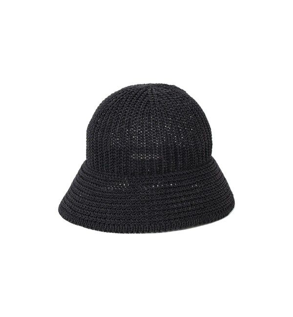 Demi-Luxe BEAMS 「〈WOMEN〉KIJIMA TAKAYUKI /  ポリエステル 和紙ニット メトロハット」|ハット|BLACK