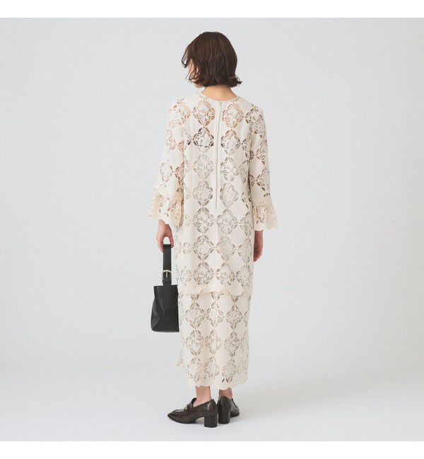 Ray BEAMS 「レース ベルカフス ロングスリーブ ワンピース」|ワンピース|