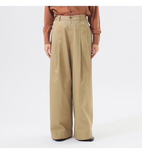 BEAMSBOY「ワイド タック チノ パンツ」|チノ|