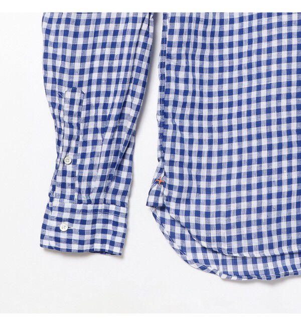 BEAMS PLUS「リネン ギンガム チェック ボタンダウン シャツ 」|シャツ・ブラウス|