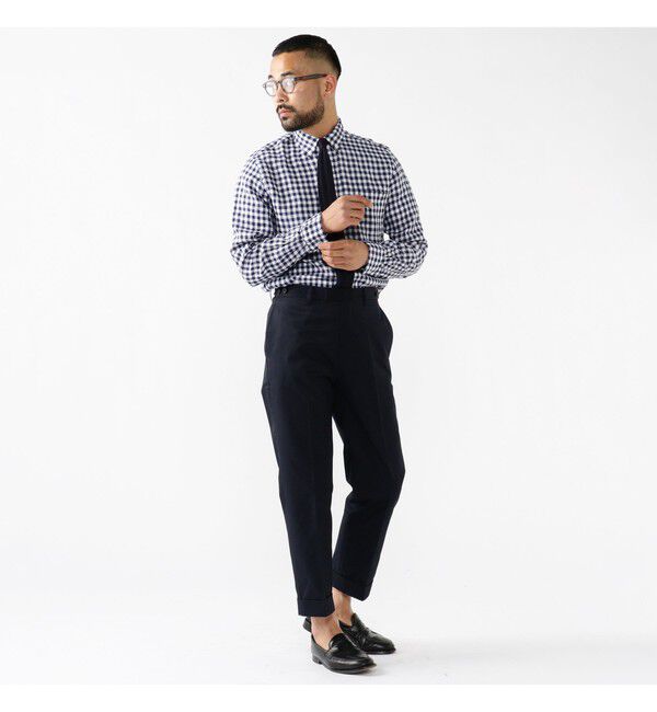 BEAMS PLUS「リネン ギンガム チェック ボタンダウン シャツ 」|シャツ・ブラウス|