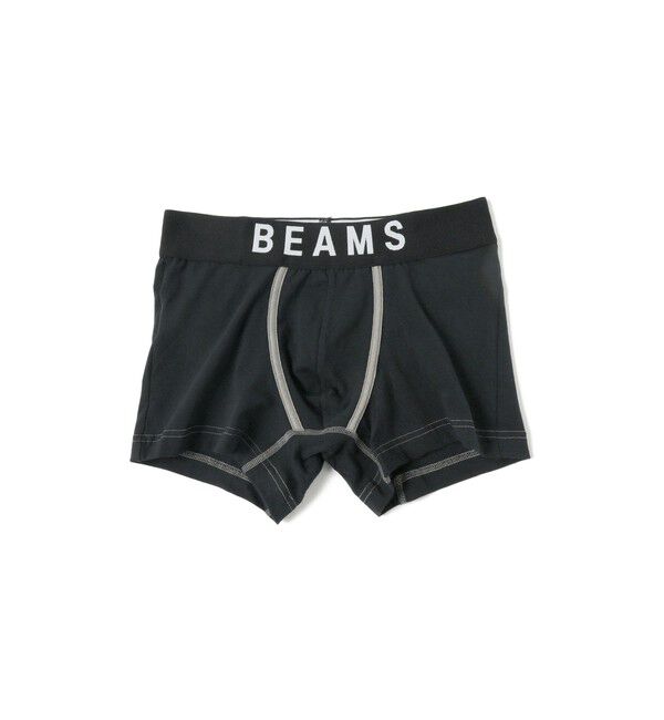 BEAMS「パイピング ボクサーパンツ」|インナー|BLACK