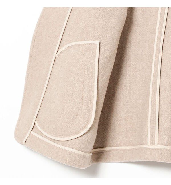 BEAMS「DANTON / WOOL PILE ROUND COLLAR JACKET」|ブルゾン・スタジャン|
