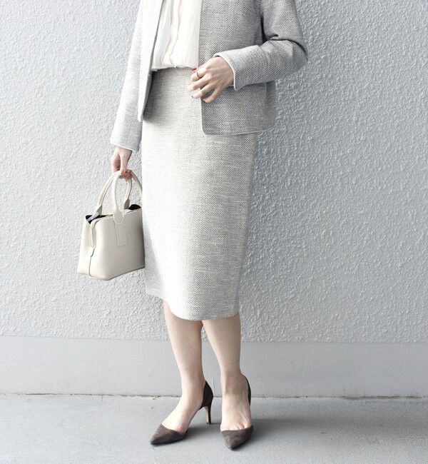 SHIPS for women「ツイードタイトスカート（セットアップ対応）◇」|タイト|