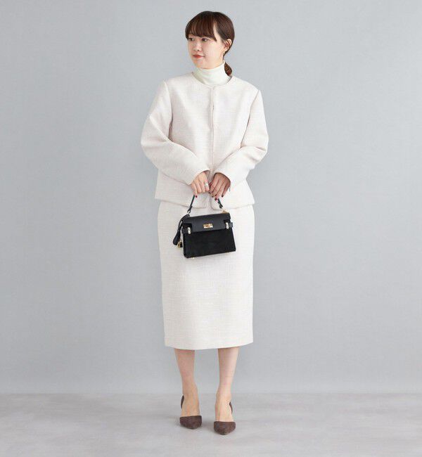 SHIPS for women「ツイードタイトスカート（セットアップ対応）◇」|タイト|