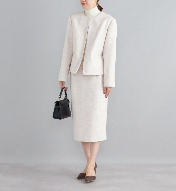 SHIPS for women「ツイードタイトスカート（セットアップ対応）◇」|タイト|