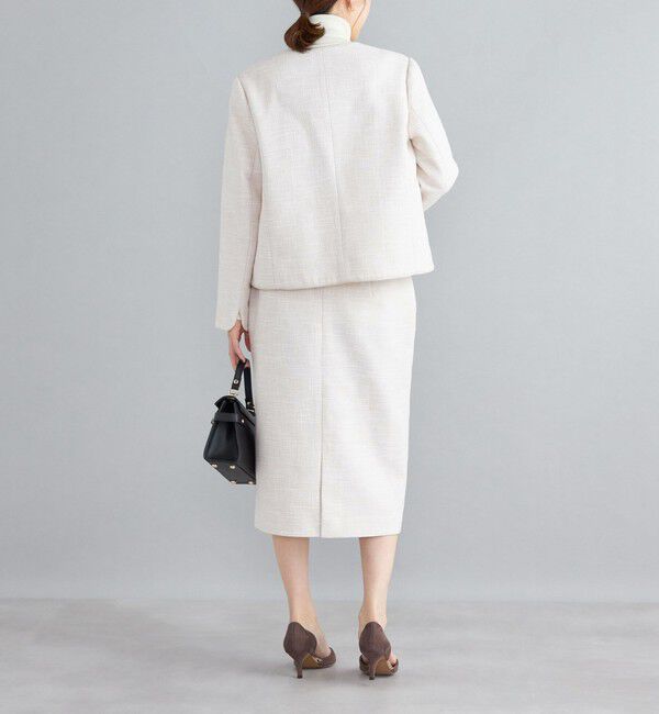 SHIPS for women「ツイードタイトスカート（セットアップ対応）◇」|タイト|