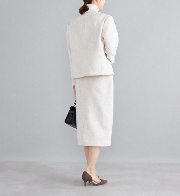 SHIPS for women「ツイードタイトスカート（セットアップ対応）◇」|タイト|