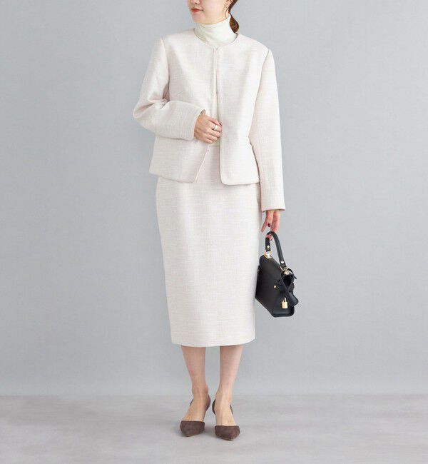 SHIPS for women「ツイードタイトスカート（セットアップ対応）◇」|タイト|