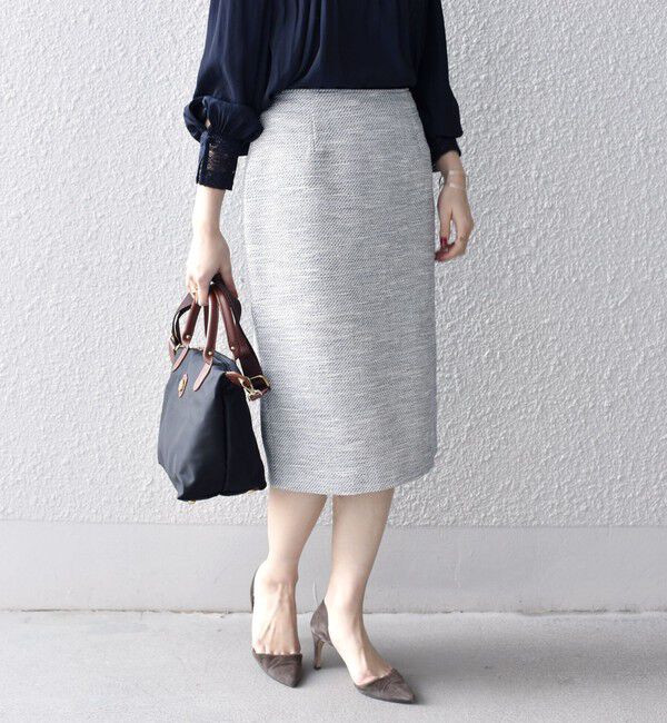 SHIPS for women「ツイードタイトスカート（セットアップ対応）◇」|タイト|