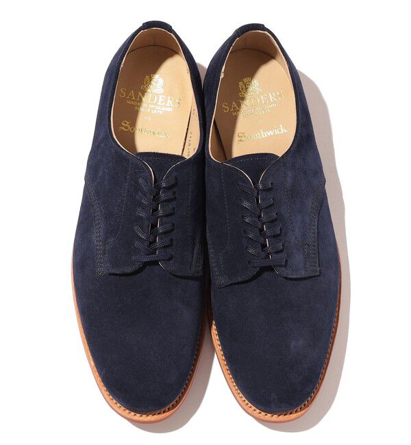 SHIPS「【Southwick別注】SANDERS: Navy Suede Officer Shoe」|その他|