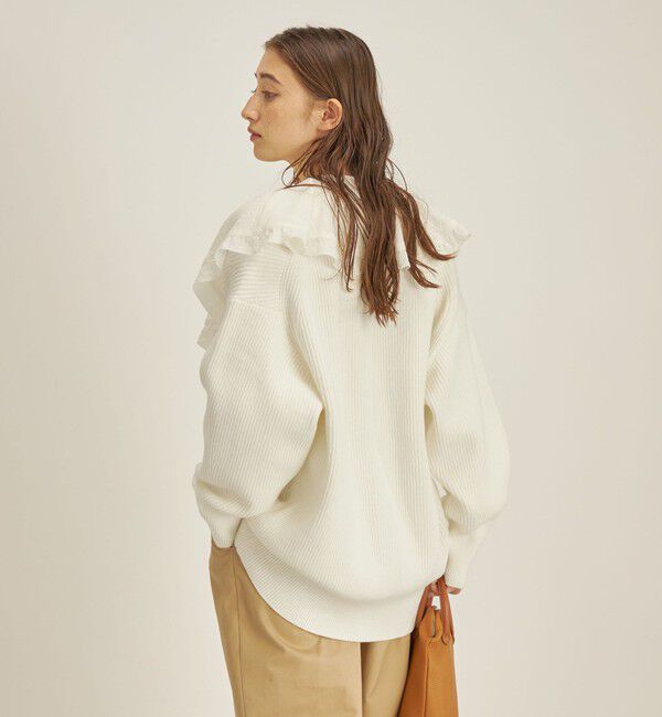 SHIPS for women「〈手洗い可能〉スムージーリップ ラッフル ブラウス ◇」|シャツ・ブラウス|