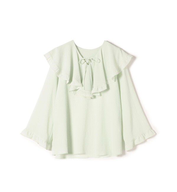 SHIPS for women「〈手洗い可能〉スムージーリップ ラッフル ブラウス ◇」|シャツ・ブラウス|