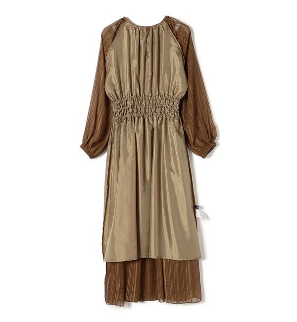 SHIPS for women「〈手洗い可能〉サテン 楊柳 ドット プリント ワンピース◆」|ワンピース|