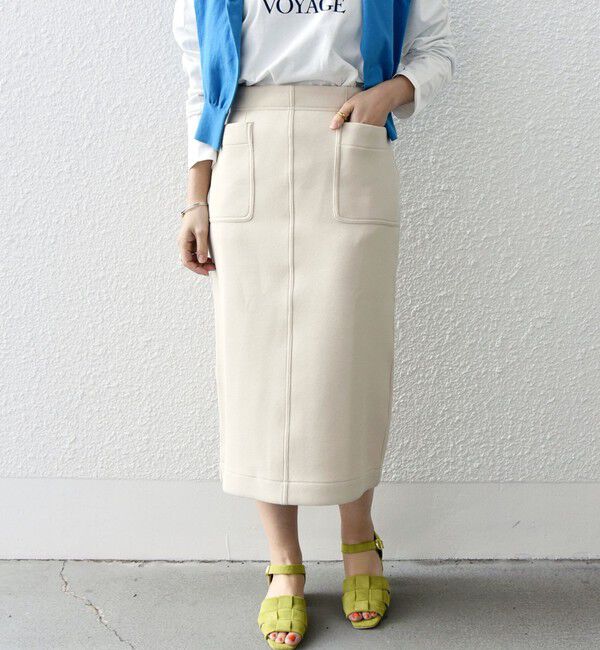 SHIPS any「SHIPS any:〈UVカット〉ジャージー ポケット タイト スカート」|スカート|