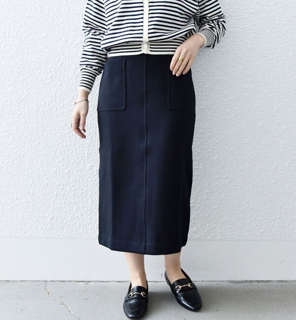 SHIPS any「SHIPS any:〈UVカット〉ジャージー ポケット タイト スカート」|スカート|