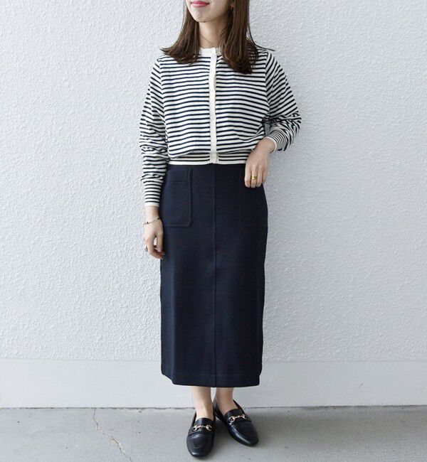 SHIPS any「SHIPS any:〈UVカット〉ジャージー ポケット タイト スカート」|スカート|