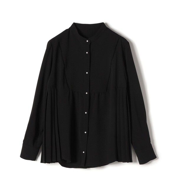 SHIPS for women「《一部追加予約》【WEB限定】〈手洗い可能〉ストレッチ ジョーゼット プリーツ ブラウス」|シャツ・ブラウス|