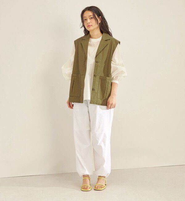 SHIPS for women「Odub:〈洗濯機可能〉ミリタリー ジレ◇」|ベスト・ジレ|