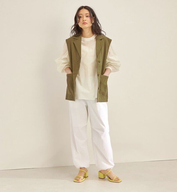 SHIPS for women「Odub:〈洗濯機可能〉ミリタリー ジレ◇」|ベスト・ジレ|