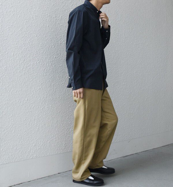 SHIPS any「SHIPS any: ストライプ / ソリッド リラックス バンドカラー シャツ 25AW◇」|シャツ・ブラウス|