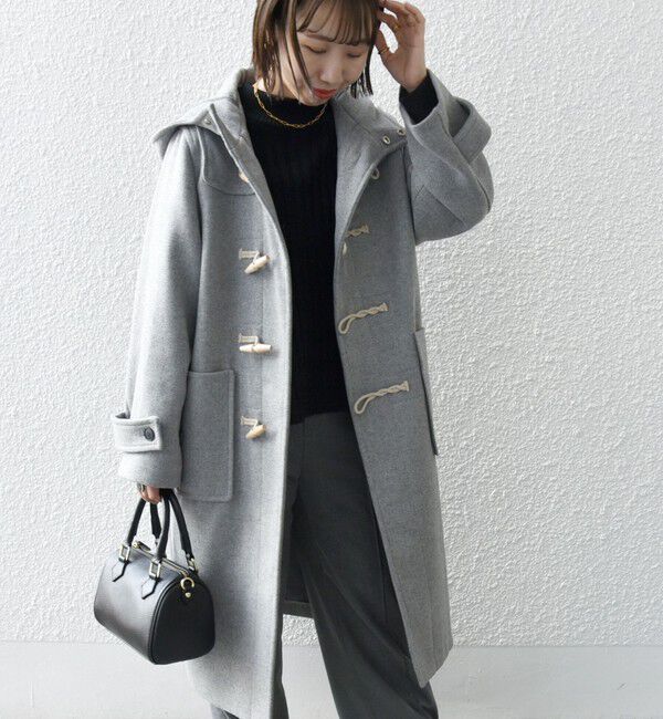 SHIPS any「SHIPS any: メルトン ロング ダッフル コート」|ダッフルコート|