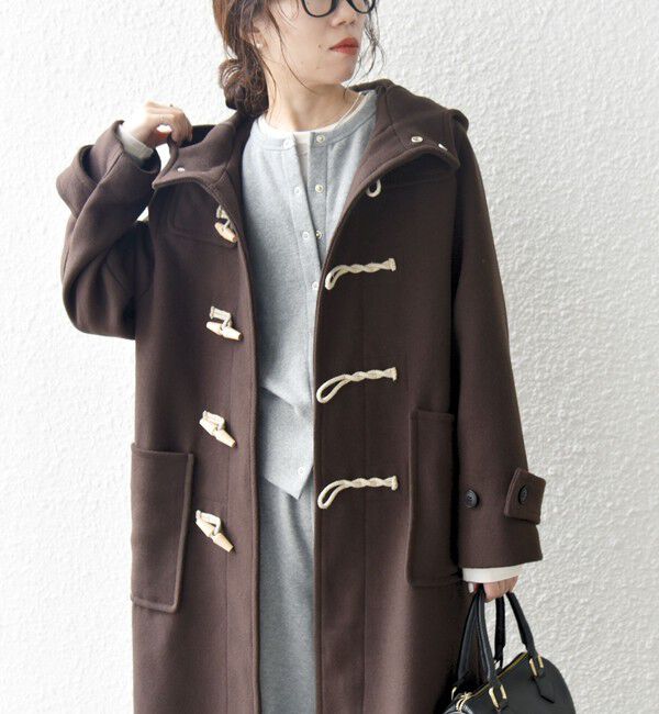 SHIPS any「SHIPS any: メルトン ロング ダッフル コート」|ダッフルコート|