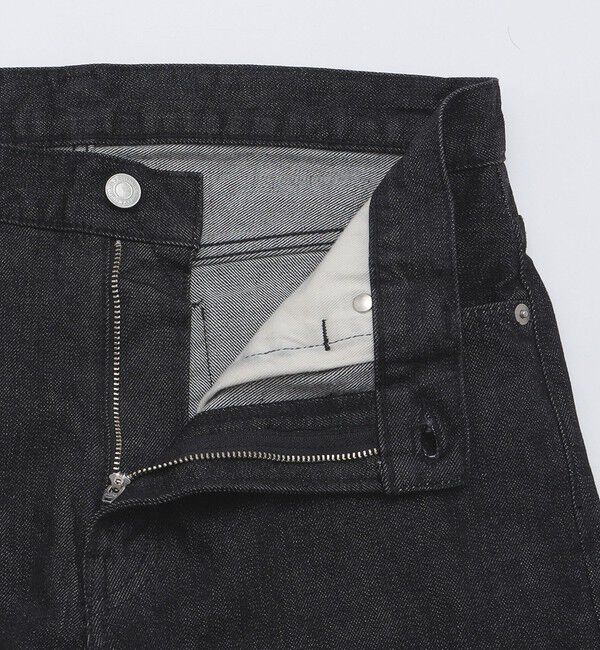 SHIPS「SHIPS: オイカワデニム 5ポケット テーパード デニムパンツ 24SS 〈ブラック〉」|チノ|