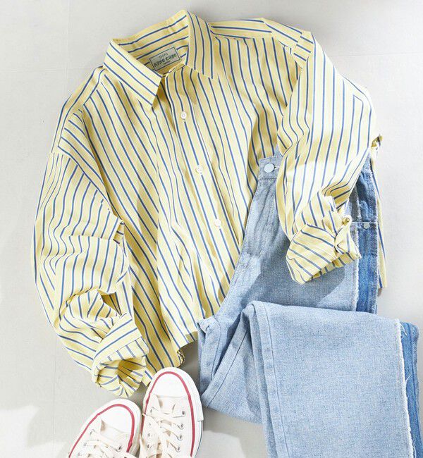 SHIPS for women「SHIPS NINE CASE:〈洗濯機可能〉ショート シャツ◇」|シャツ・ブラウス|イエロー