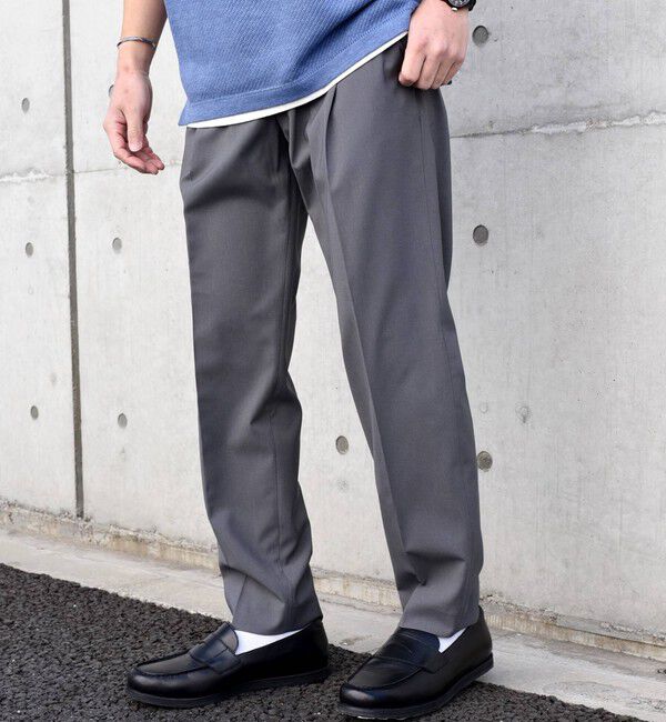 SHIPS any「SHIPS any: COOLMAX ジャストレングス テーパード パンツ ＜セットアップ対応＞◇」|チノ|