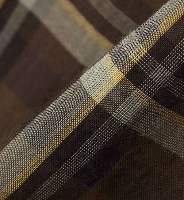 SHIPS「SHIPS: オープンカラー コットン マドラスチェック プルオーバー シャツ」|シャツ・ブラウス|