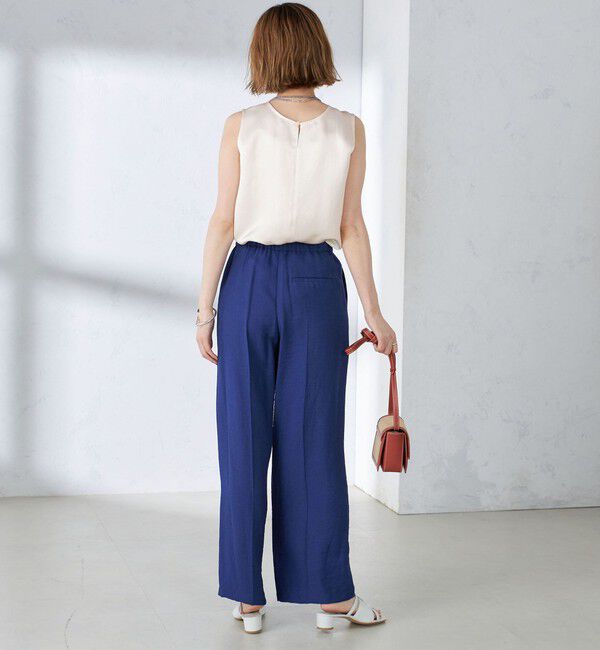 SHIPS for women「〈手洗い可能〉麻混 タック ワイド パンツ」|その他|