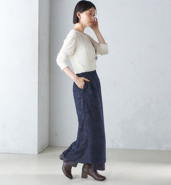 SHIPS for women「〈手洗い可能〉シアー ストレッチ クルーネック プルオーバー」|Tシャツ・カットソー|