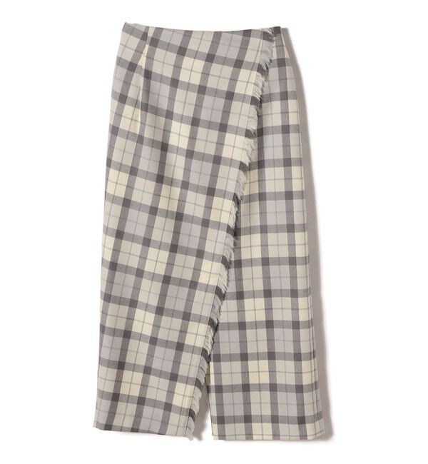 SHIPS for women「チェック フリンジ スカート」|スカート|