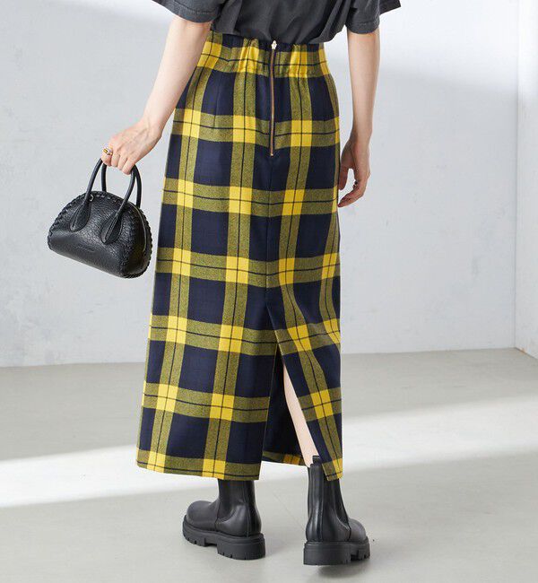 SHIPS for women「チェック フリンジ スカート」|スカート|