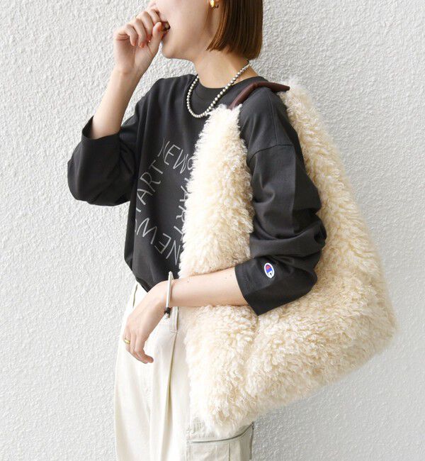 SHIPS for women「【WEB限定】フェイク ファー バッグ」|トートバッグ|