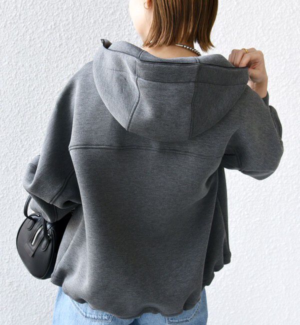 SHIPS for women「【WEB限定】〈手洗い可能〉ダンボール ダブルジップ フーディー 1」|パーカー|