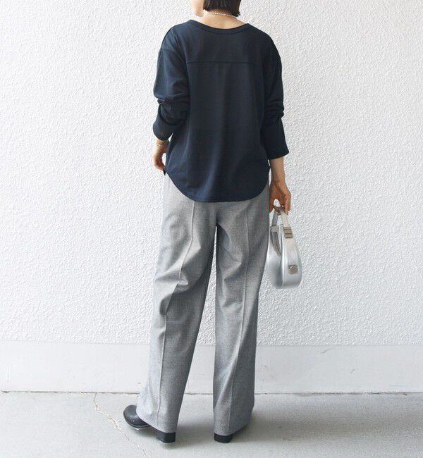 SHIPS for women「〈洗濯機可能〉シアー 裏毛 2WAY プルオーバー」|Tシャツ・カットソー|