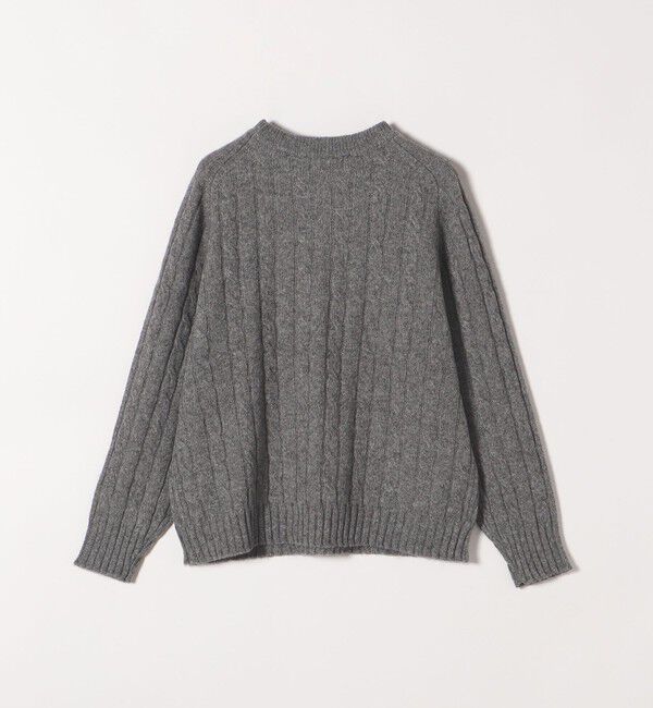 SHIPS any「【WEB限定】SHIPS any:〈手洗い可能〉ヤク ケーブル クルーネック ニット プルオーバー 2」|ニット・セーター|