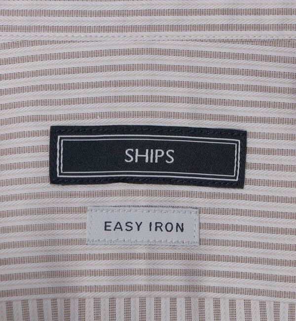 SHIPS「SHIPS: イージーアイロン ドビー ストライプ ワイドカラー シャツ」|シャツ・ブラウス|