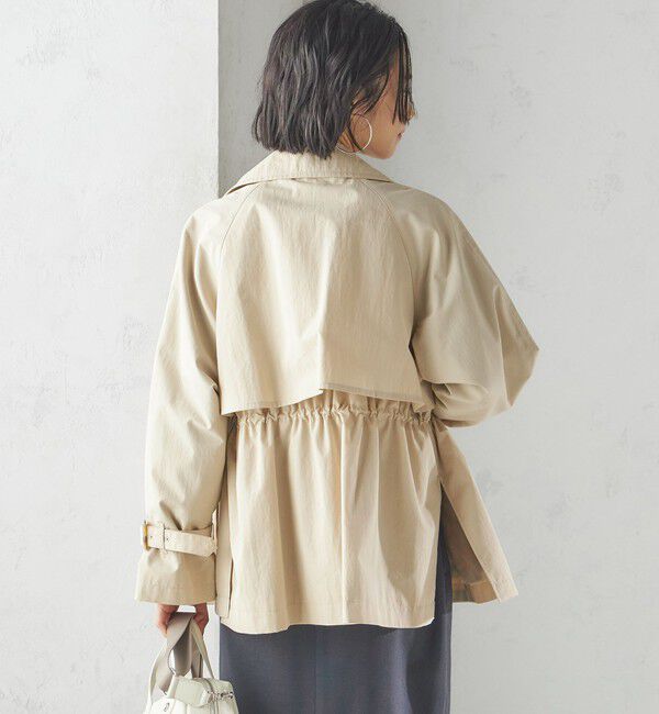 SHIPS for women「〈撥水加工〉ドロスト ショート トレンチ コート」|トレンチコート|