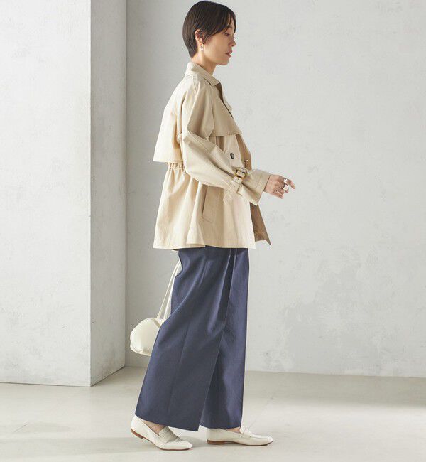 SHIPS for women「〈撥水加工〉ドロスト ショート トレンチ コート」|トレンチコート|