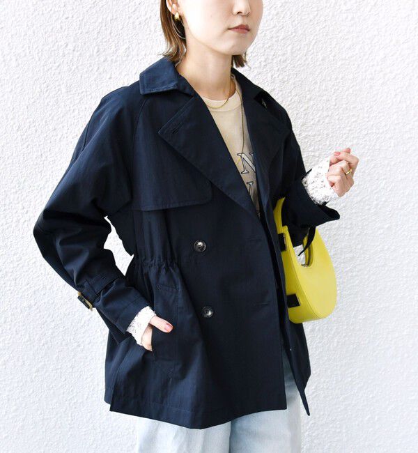 SHIPS for women「〈撥水加工〉ドロスト ショート トレンチ コート」|トレンチコート|