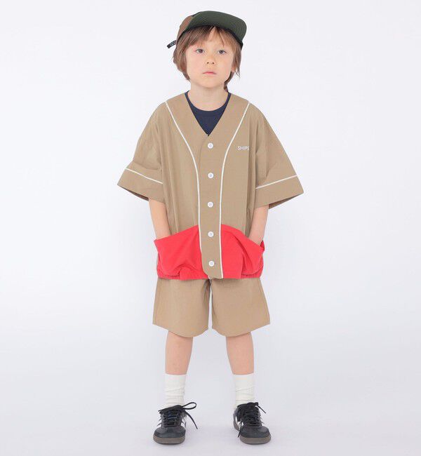 SHIPS KIDS「SHIPS KIDS:100～130cm / ベースボール シャツ」|シャツ・ブラウス|