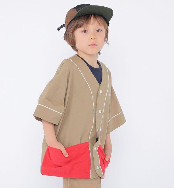 SHIPS KIDS「SHIPS KIDS:100～130cm / ベースボール シャツ」|シャツ・ブラウス|