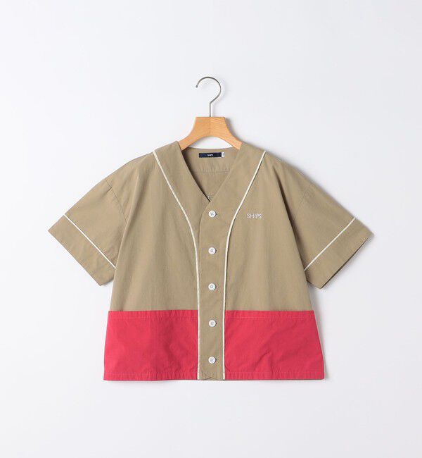 SHIPS KIDS「SHIPS KIDS:100～130cm / ベースボール シャツ」|シャツ・ブラウス|