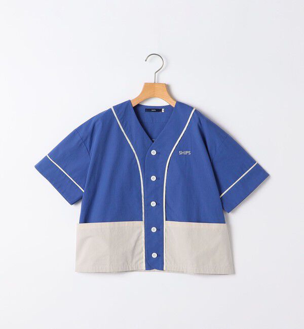 SHIPS KIDS「SHIPS KIDS:100～130cm / ベースボール シャツ」|シャツ・ブラウス|