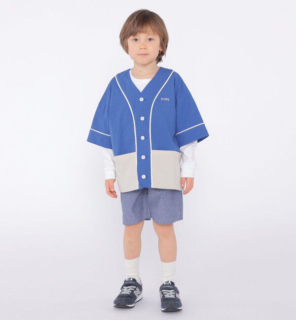 SHIPS KIDS「SHIPS KIDS:100～130cm / ベースボール シャツ」|シャツ・ブラウス|