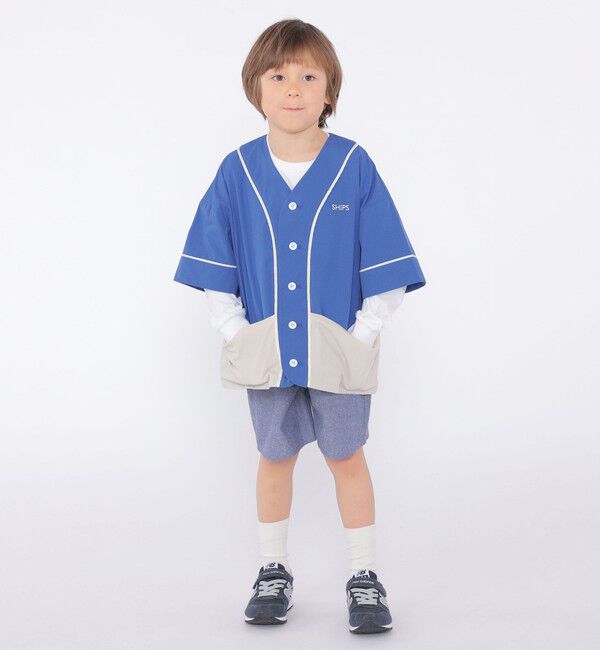 SHIPS KIDS「SHIPS KIDS:100～130cm / ベースボール シャツ」|シャツ・ブラウス|